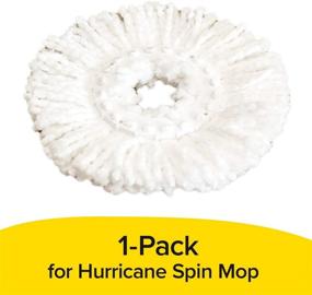 img 3 attached to Hurricane Spin Mop Replacement Mop Heads - As Seen On TV, Spin Away Germy Water. Super-Absorbent Microfiber Holds 10X Weight - 1-Pack