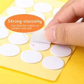 img 2 attached to 🕯️ 100pcs Heat-Resistant Candle Wick Stickers | Steady Adhesive for DIY Candle Making