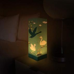 img 1 attached to 🦢 Creative Swan Paper Lanterns for Decorative and Festive Lighting - Collapsible, Safe Material, USB Powered Energy-Efficient Lamp for Living Room, Bedroom, Baby Room - Ideal for Christmas Décor, Gifts for Kids, Birthdays