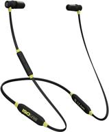 isotunes xtra bluetooth earplug headphones: ultimate noise reduction, 8-hour battery life, noise cancelling mic, osha compliant (black & yellow) logo