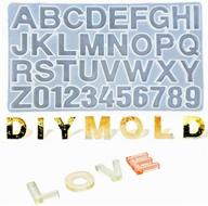 casting alphabet number jewelry silicone logo