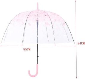 img 4 attached to 🌸 Blossom Romance Unleashed: Semi-automatic Bubble Umbrella