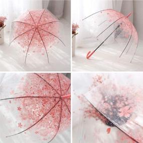img 2 attached to 🌸 Blossom Romance Unleashed: Semi-automatic Bubble Umbrella