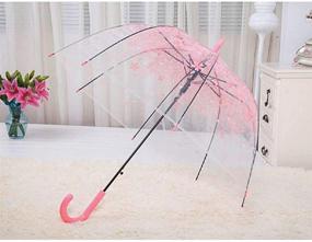 img 3 attached to 🌸 Blossom Romance Unleashed: Semi-automatic Bubble Umbrella