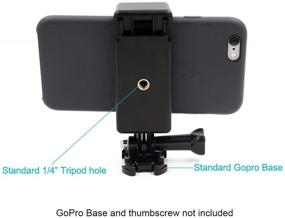 img 1 attached to Enhance Livestreaming Experience: Livestream Gear's Universal Smartphone Holder with GoPro Style Mount Attachment for Any Phone