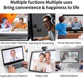 img 3 attached to Dericam 1080P Webcam: High-Quality Video Calling, Streaming & Gaming Camera for PC/Mac/Laptop with Microphone | Plug and Play Web Camera for Online Classes & Conferences