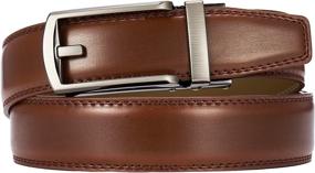 img 2 attached to 👔 CHAOREN Leather Ratchet Belt: Comfortable and Adjustable Men's Accessories in Belts