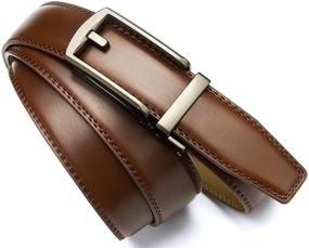 img 1 attached to 👔 CHAOREN Leather Ratchet Belt: Comfortable and Adjustable Men's Accessories in Belts