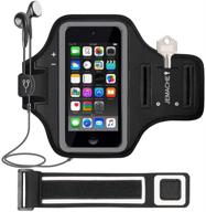 📱 jemache ipod touch armband - gym workout sport arm band case for ipod touch 7th/6th/5th generation with card/key holder (black) logo