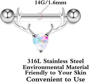 img 3 attached to CHARM ONLINE Stainless Barbell Piercings