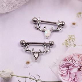 img 1 attached to CHARM ONLINE Stainless Barbell Piercings