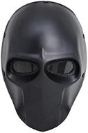 full face protection paintball cs airsoft black skull mask halloween prop cosplay l636 - cool wire mesh mask logo