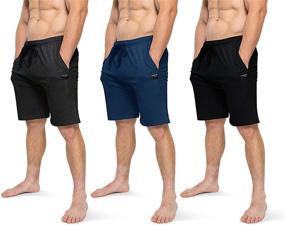 img 4 attached to 🩳 Men's Brooklyn Jax Lounge Shorts with Bottoms Pocket - Clothing for Sleep & Lounge