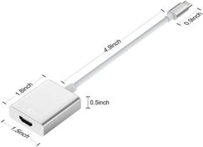 img 2 attached to 🔌 High-Definition Video Output: USB C to HDMI Adapter 4K Cable for MacBook Pro, Dell XPS, Samsung Galaxy, and More