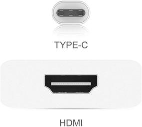 img 3 attached to 🔌 High-Definition Video Output: USB C to HDMI Adapter 4K Cable for MacBook Pro, Dell XPS, Samsung Galaxy, and More