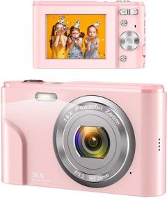 img 4 attached to 📸 Wechi 1080P HD Digital Camera - Pink Vlogging Video Camera with 16X Digital Zoom, Mini Camera for Kids, Teens, Seniors, and Beginners