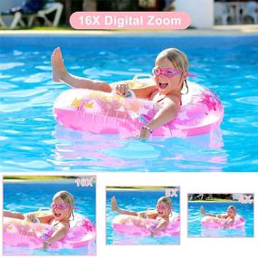img 2 attached to 📸 Wechi 1080P HD Digital Camera - Pink Vlogging Video Camera with 16X Digital Zoom, Mini Camera for Kids, Teens, Seniors, and Beginners