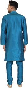 img 3 attached to SKAVIJ Tunic Kurta Pyjama Ethnic Men's Clothing for Sleep & Lounge