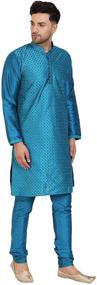 img 1 attached to SKAVIJ Tunic Kurta Pyjama Ethnic Men's Clothing for Sleep & Lounge