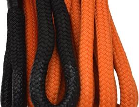 img 3 attached to 🔶 High Strength 1"×30ft Kinetic Energy Rope for Truck SUV Tow, Recovery & Towing (30000lbs, Orange)