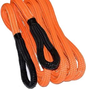 img 2 attached to 🔶 High Strength 1"×30ft Kinetic Energy Rope for Truck SUV Tow, Recovery & Towing (30000lbs, Orange)