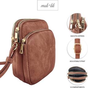 img 1 attached to 👜 Mali + Lili Josie Triple Zip Crossbody Bag: Trendy and Functional!