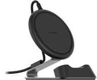 📱 mophie charge stream desk stand for apple iphone xs/x, iphone xs max, iphone xr, iphone 8 plus, iphone 8, samsung, and qi-enabled devices - black (409901555) logo