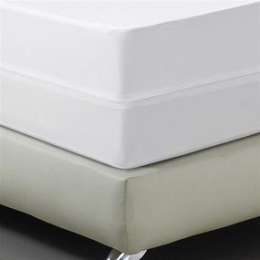 img 1 attached to 🛏️ Mea Cama Full Size Zipped Mattress Encasement - 6-Sided Protection - 100% Waterproof - Fits Up to 13 inches