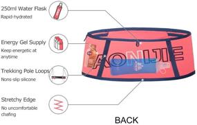 img 2 attached to 🏃 AONIJIE Lovtour Running Belt Waist Pack with 250ml Soft Water Bottle: Lightweight and Free, Ideal for Marathon Climbing, Jogging, Cycling, and Fitness with Mobile Phone Holder