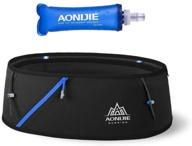 🏃 aonijie lovtour running belt waist pack with 250ml soft water bottle: lightweight and free, ideal for marathon climbing, jogging, cycling, and fitness with mobile phone holder logo