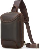 versatile and stylish genuine leather backpack crossbody shoulder: a must-have accessory логотип