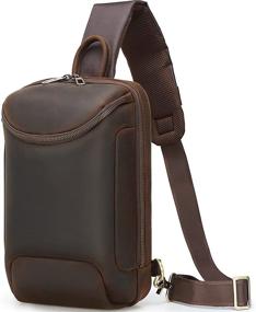 img 4 attached to Versatile and Stylish Genuine Leather Backpack Crossbody Shoulder: A Must-Have Accessory