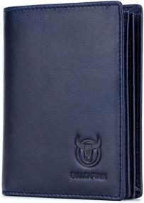 img 4 attached to 👝 High-Capacity Genuine Leather Men's Wallets with Multiple Compartments from BULLCAPTAIN - Ideal Wallets, Card Holders, and Money Organizers