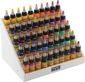 img 4 attached to 💅 Ink Holder Acrylic Display Stand: Organize Tattoo Inks, Nail Polish Bottles, and Beauty Essentials Securely for Convenient Use