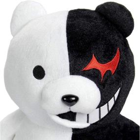 img 3 attached to Black White Monokuma Bear Plush Doll - TIMSOPHIA 🐼 36cm for Girls Birthday, Women Pillow Toy, Home Decor Adornment