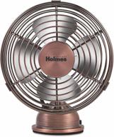 💨 мини-вентилятор holmes heritage 4 дюйма с usb-питанием и отделкой из медного металла. логотип
