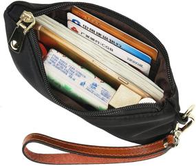 img 1 attached to Leather Oxford Fashion Shoulder Wristlet