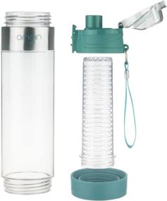 img 2 attached to Stay Hydrated On-the-Go with Origin Best 24 Oz Tritan Fruit Infuser Water Bottle: BPA-Free, Flip 💧 Lid, Ideal for Sports, Travel & Car Cup Holder, Leak Proof & Easy to Clean, Dual Opening Design