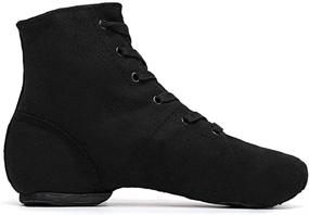 img 3 attached to 🩰 Jazz Dance Boots Ballet Dancing Sneakers - Smithmelody Canvas for Men, Women, and Kids