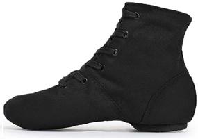 img 2 attached to 🩰 Jazz Dance Boots Ballet Dancing Sneakers - Smithmelody Canvas for Men, Women, and Kids