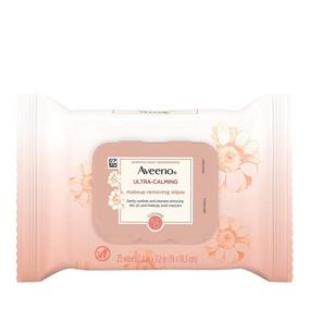 img 4 attached to 🌿 Aveeno Ultra-Calming Makeup Removing Facial Cleansing Wipes for Sensitive Skin, Calming Feverfew Extract, Oil-Free & Non-Comedogenic, 25 ct