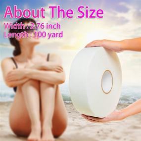 img 3 attached to Vumdua Non-Woven Wax Strip Roll for Body, Facial, and Leg Hair Removal - 2.76 Inches x 100 Yards