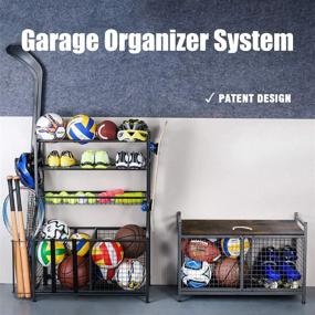 img 3 attached to 🔧 Mythinglogic Heavy-Duty Storage Bench: Optimal Garage & Sports Equipment Organizer