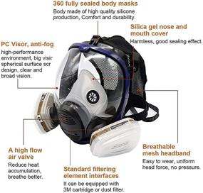 img 2 attached to Respirator Organic Chemical Woodworking Protector