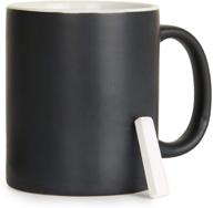 creative personalized chalkboard ceramic coffee mug - inspire every morning with a unique message (includes chalk) logo