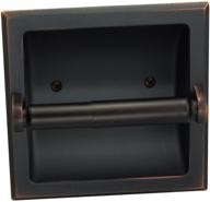 high-quality oil rubbed bronze recessed toilet/tissue paper holder with mounting bracket - durable all-metal construction for designers impressions logo