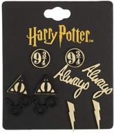 🧙 harry potter-inspired fashion earrings - ideal gift for girls, harry potter accessories and jewelry logo