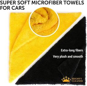 img 3 attached to Premium Microfiber Towels for Cars - 6 Pack - (12” x 12”) - 2-Sided Drying Towels - Professional Car Drying Towel