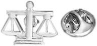 procuffs scale of justice: high-quality judge law lapel pin tack tie logo