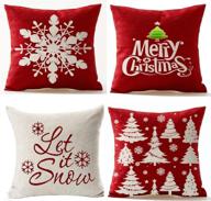 andreannie snowflake cotton decorative cushion логотип